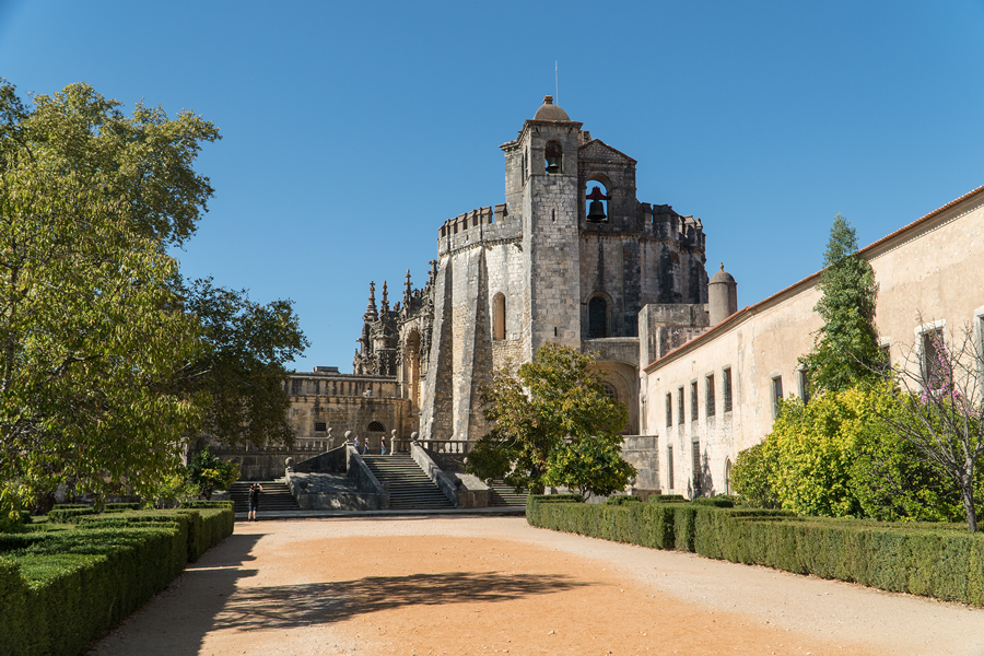 entrance convent christ convento de cristo tomar ribatejo portugal